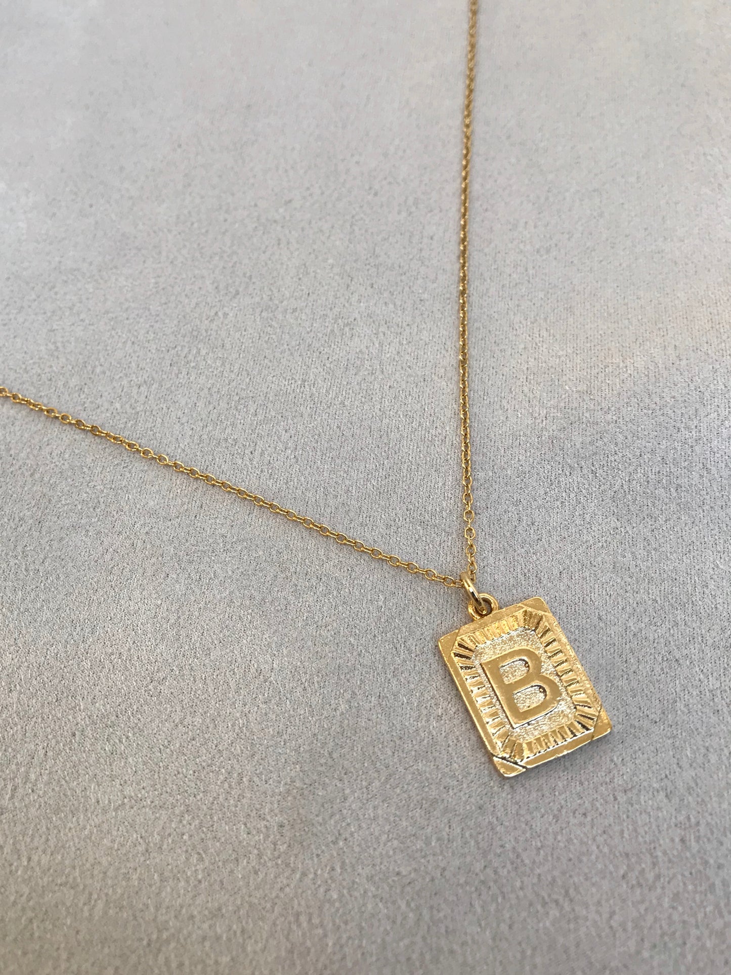 Square Letter Pendant