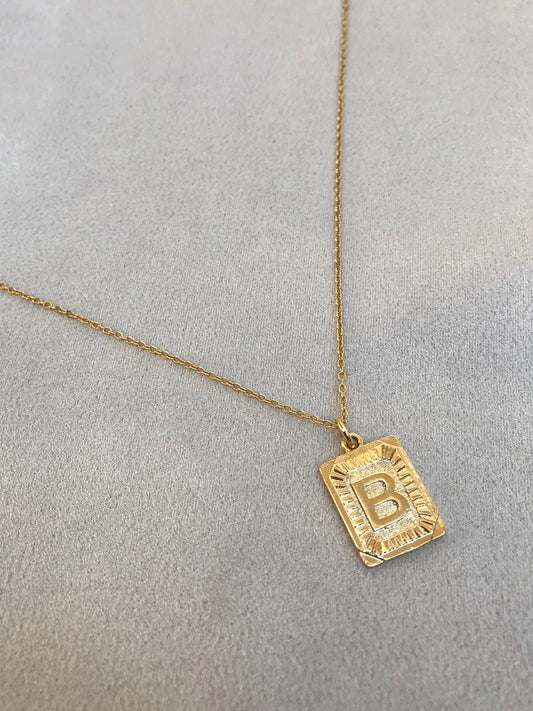 Square Letter Pendant